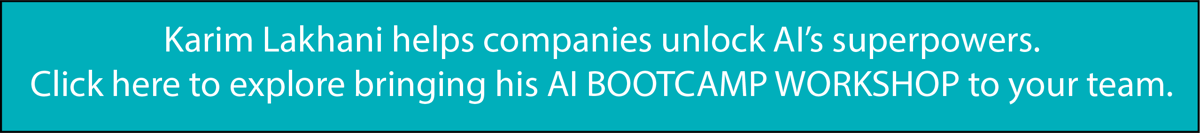 Click here to explore bringing his AI BOOTCAMP WORKSHOP to your team.